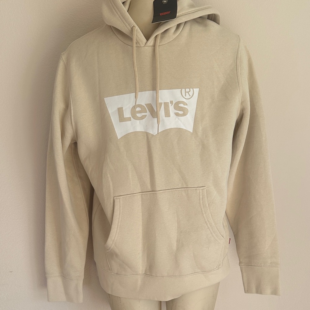 Levi's Light Tan Hoodie for Men small NWT